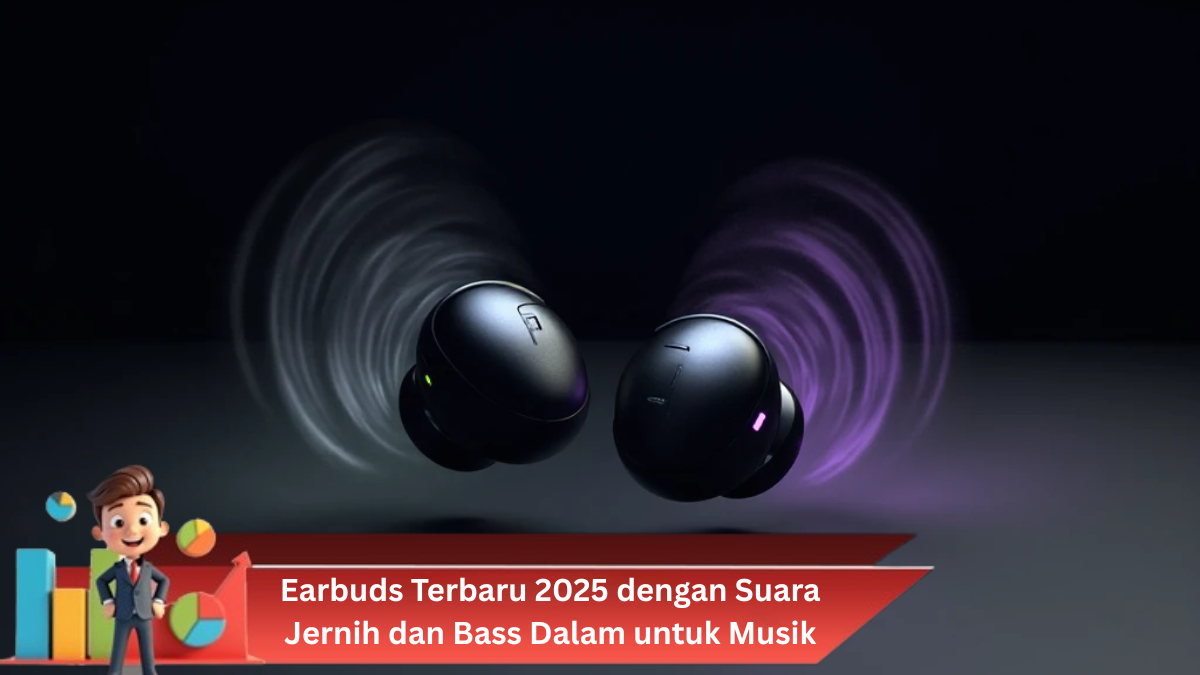 Earbuds Terbaru 2025 dengan Suara Jernih dan Bass Dalam untuk Musik